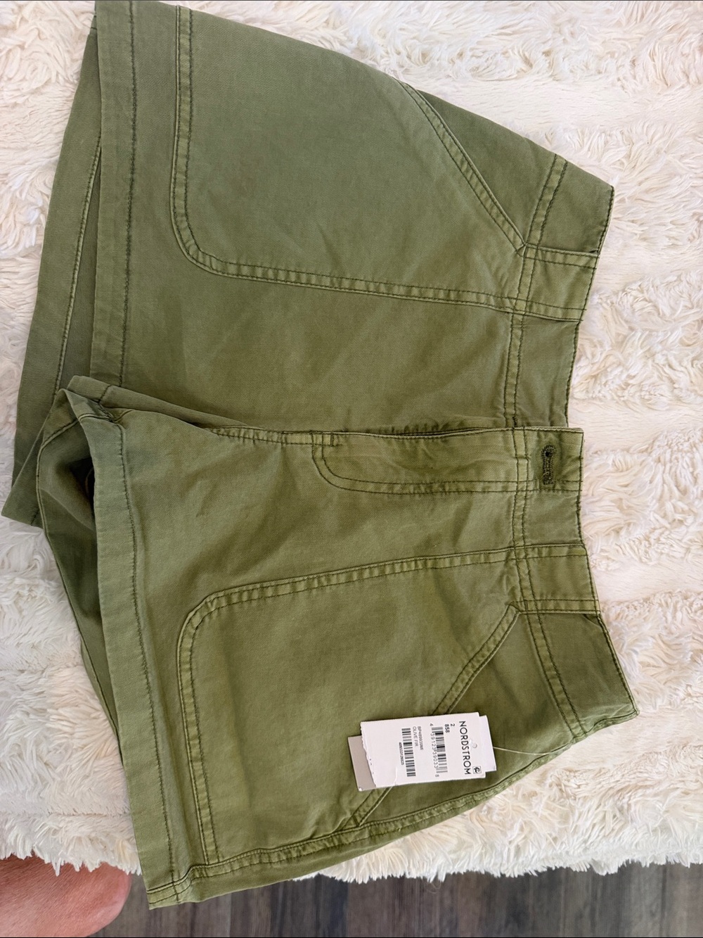 bp Olive Green Utility Cargo Shorts